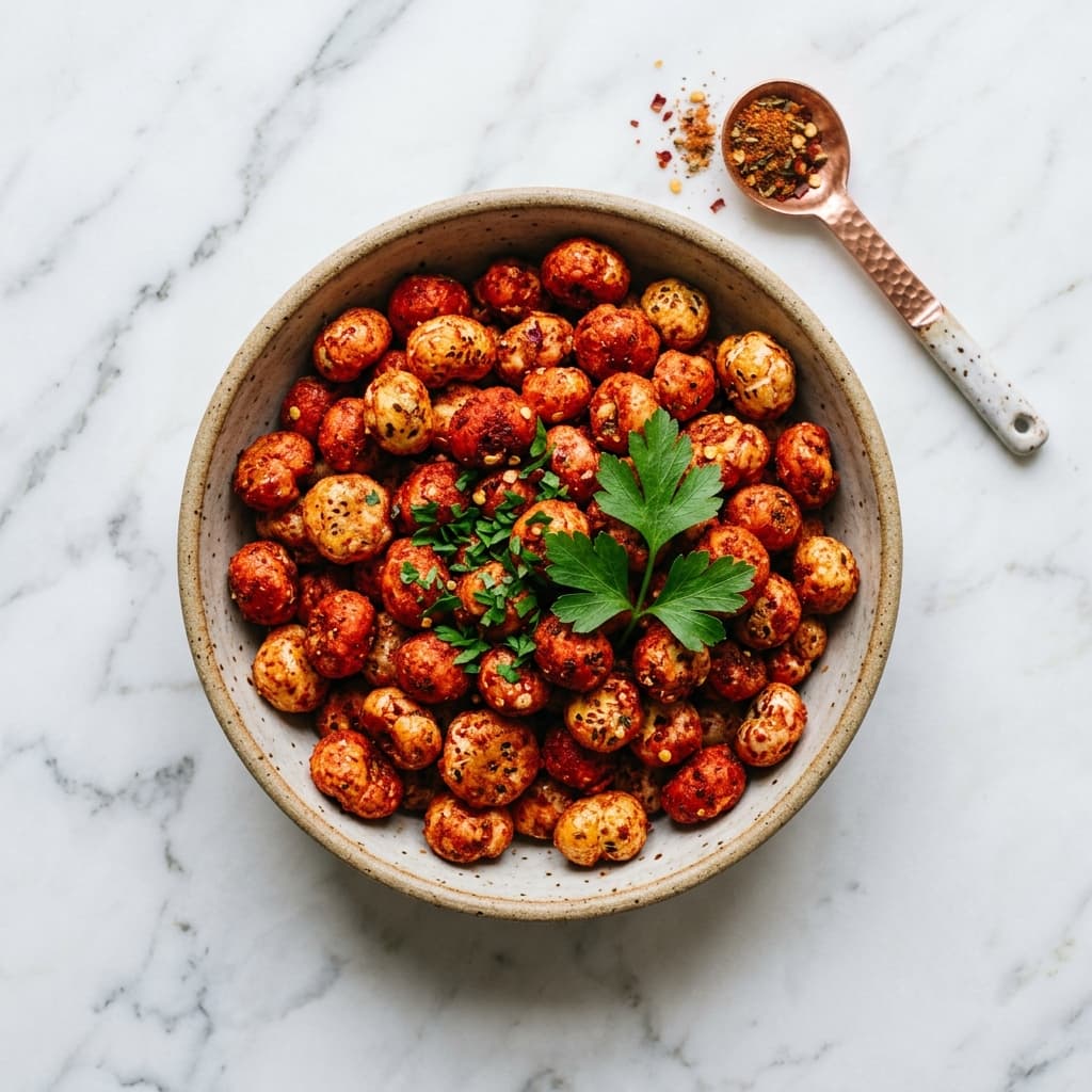 Peri Peri Makhana in a bowl