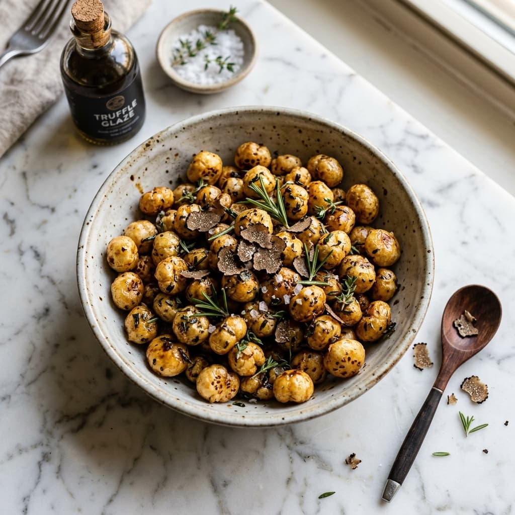 Truffle & Parmesan Makhana in a bowl