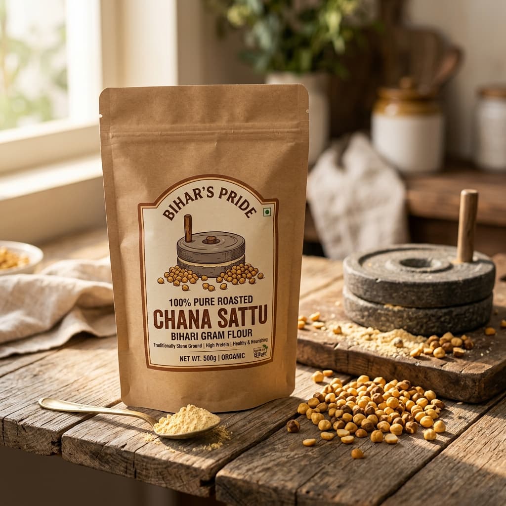 Why Bihar Chana Sattu is India's Ultimate 100% Natural Plant Protein Powerhouse Why Bihar Chana Sattu is India's Ultimate 100% Natural Plant Protein Powerhouse — Fitness & Protein article on Makhana Gold Journal